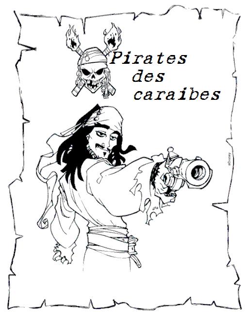 coloriage pirate des caraibes